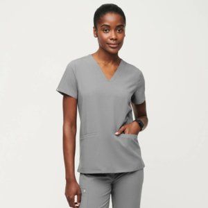 FIGS Casma Top Dark Space Grey Size L